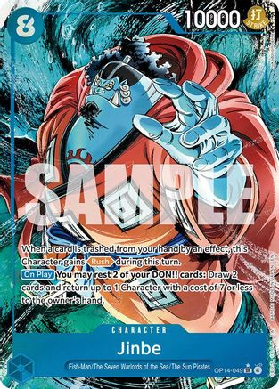 jinbe card sleeves One Piece Game: Limited Card Premium Matte Vol.3 (7 Prckis Cards Unique single card featuring Jinbe Jinbe (Premium Card Collection) -