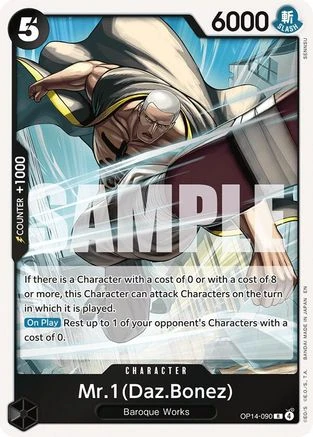 Mr.1(Daz.Bonez) (OP14-090) The Azure Sea's Seven Foil - Game Nerdz