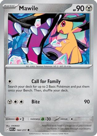 Mawile - 144/217 144 - ME Ascended Heroes - Game Nerdz