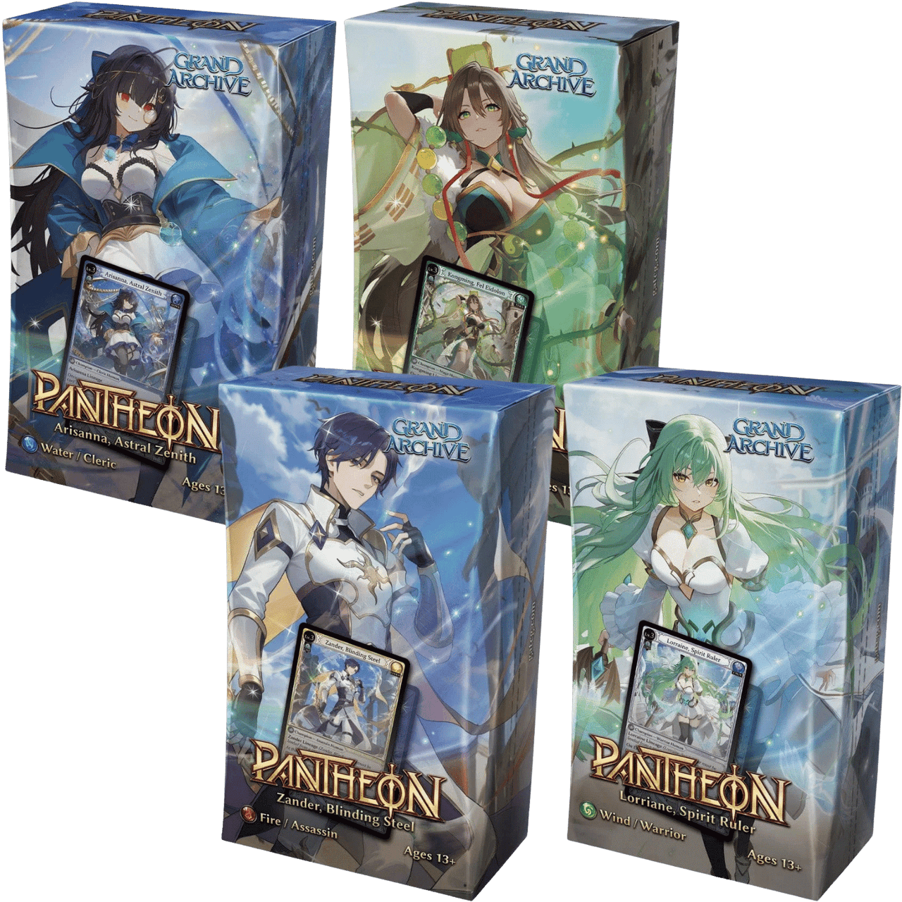 Grand Archive TCG: Radiant Origins - Pantheon Decks (Set of 4