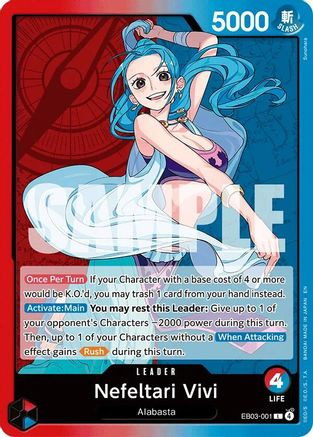 Nefeltari Vivi - 001 (EB03-001) Extra Booster: One Piece Heroines