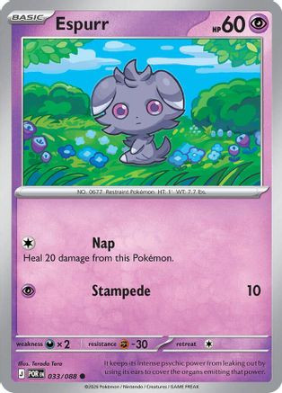 pokemon espurr card 【Pokemon Card】ESPURR【AR】(087/080) (M3) Japanese Single Evolves from null Type Espurr AR 087/080 Pokemon card