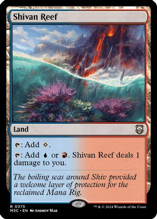 Shivan Reef (Ripple Foil) (M3C-375) - Modern Horizons 3 Commander