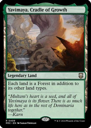 Yavimaya, Cradle of Growth (Ripple Foil) (M3C-409) - Modern