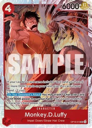 モンキー・D・ルフィ OP16-015 Monkey.D.Luffy (OP16-015) The Time of Battle Foil - Game Nerdz