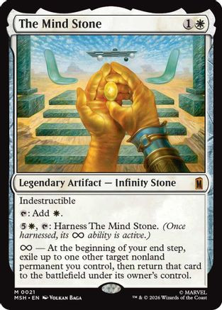 MTG マインド・ストーン 英語 Foil ② The Mind Stone (MSH-021) - Marvel Super Heroes Foil - Game Nerdz