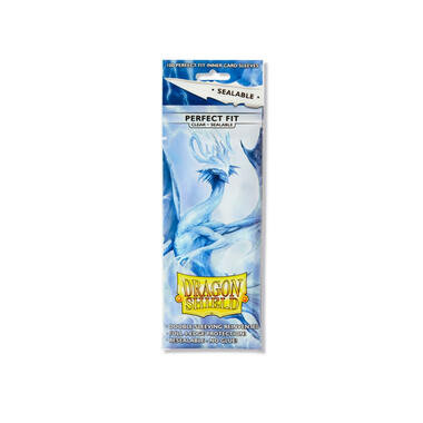 Dragon Shield: Sealable Perfect Fit Inner Card Sleeves - Clear (100ct)