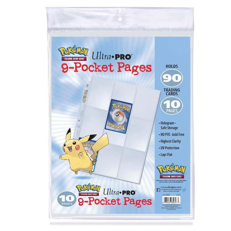 Ultra Pro Pages: Pokemon - 9-Pocket (10) - Game Nerdz Ultra Pro Pages: Pokemon - 9-Pocket (10) - Game Nerdz