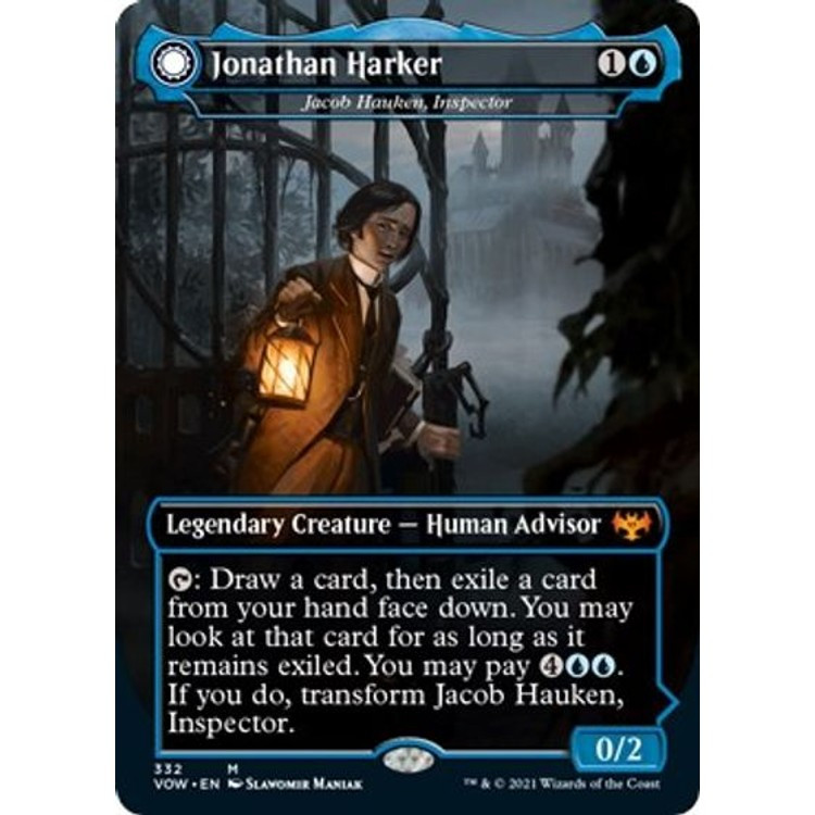 Jacob Hauken, Inspector // Hauken's Insight (VOW-332) - Innistrad: Crimson  Vow: (Double Faced Transform) (Borderless) Foil - Game Nerdz