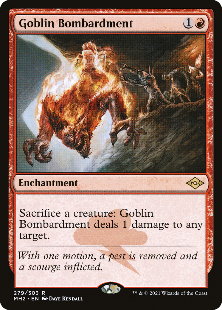 Goblin Bombardment Etched Foil - Game Nerdz