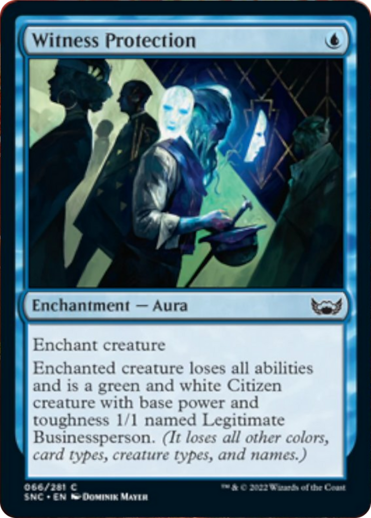 green protection cards mtg Infested Roothold [Darksteel] prevent that damage. Witness Protection (SNC-066) - Streets