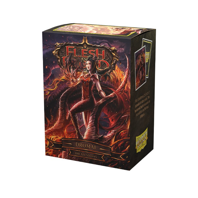 Dragon Shield: Flesh & Blood Uprising - Dromai - Art, Matte Card Sleeves  (100) - Game Nerdz
