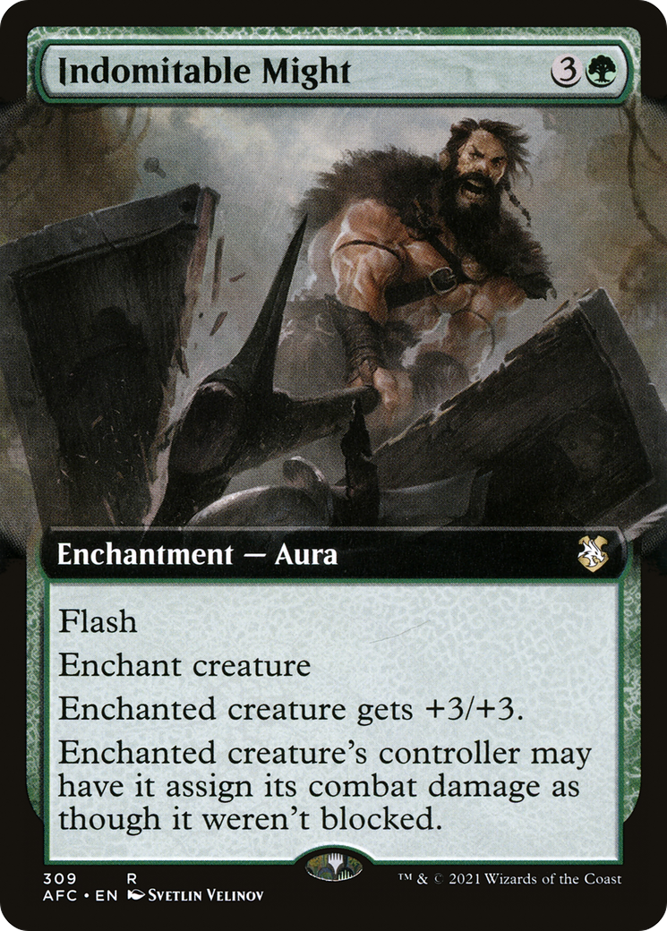 mtg forgotten realms commander cards Dragonborn Champion (Extended Art) [Dungeons & Dragons: Adventures in Permanents you control gain hexproof and indestructible until end of turn The Most Impactful Cards of