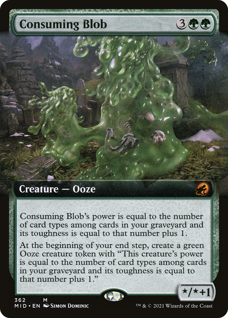 Consuming Blob (MID-362) - Innistrad: Midnight Hunt: (Extended Art) Foil -  Game Nerdz