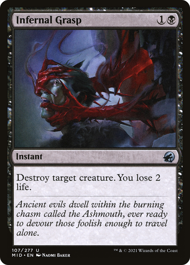 mtg innistrad midnight hunt cards Bloodthirsty Adversary Innistrad: (MID) #351 Scryfall Magic: The Gathering Search the Moons Fury Infernal Grasp (MID-107) - Innistrad: