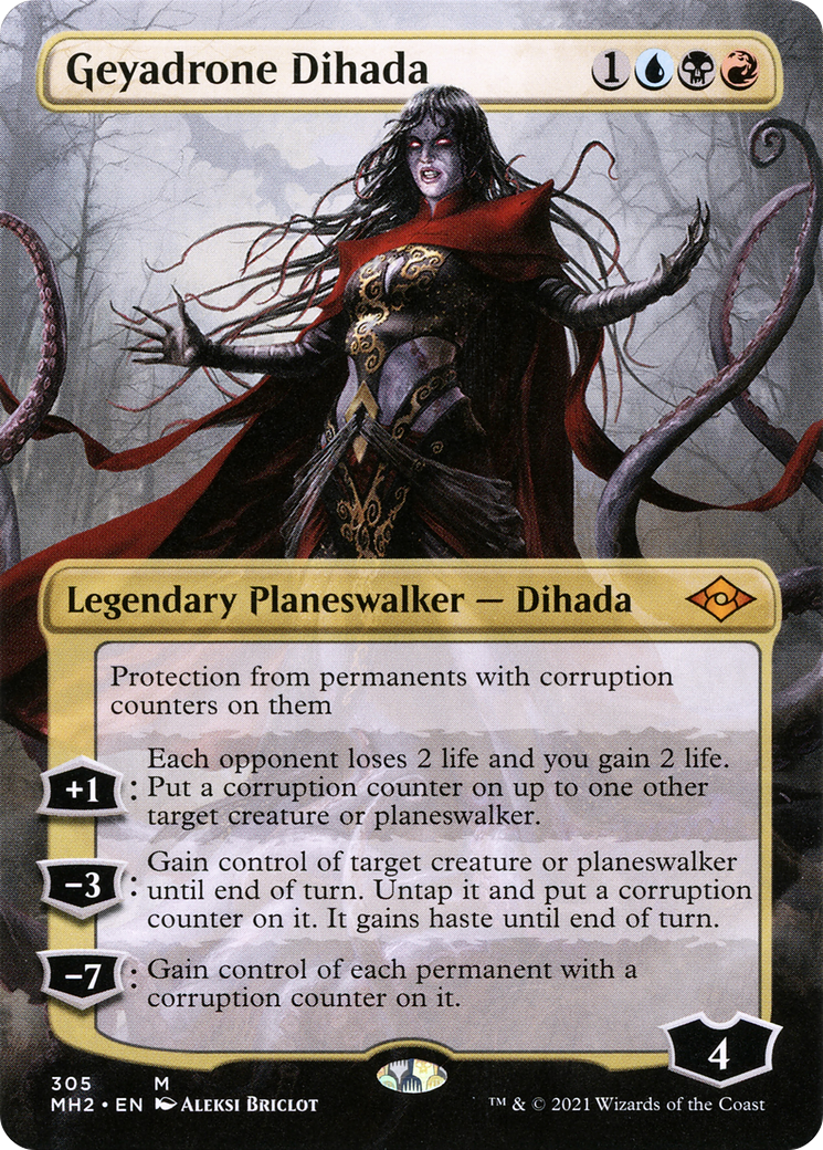 Geyadrone Dihada (MH2-305) - Modern Horizons 2 (Borderless) Foil - Game Nerdz Geyadrone Dihada (MH2-305) - Modern Horizons 2 (Borderless) Foil - Game Nerdz