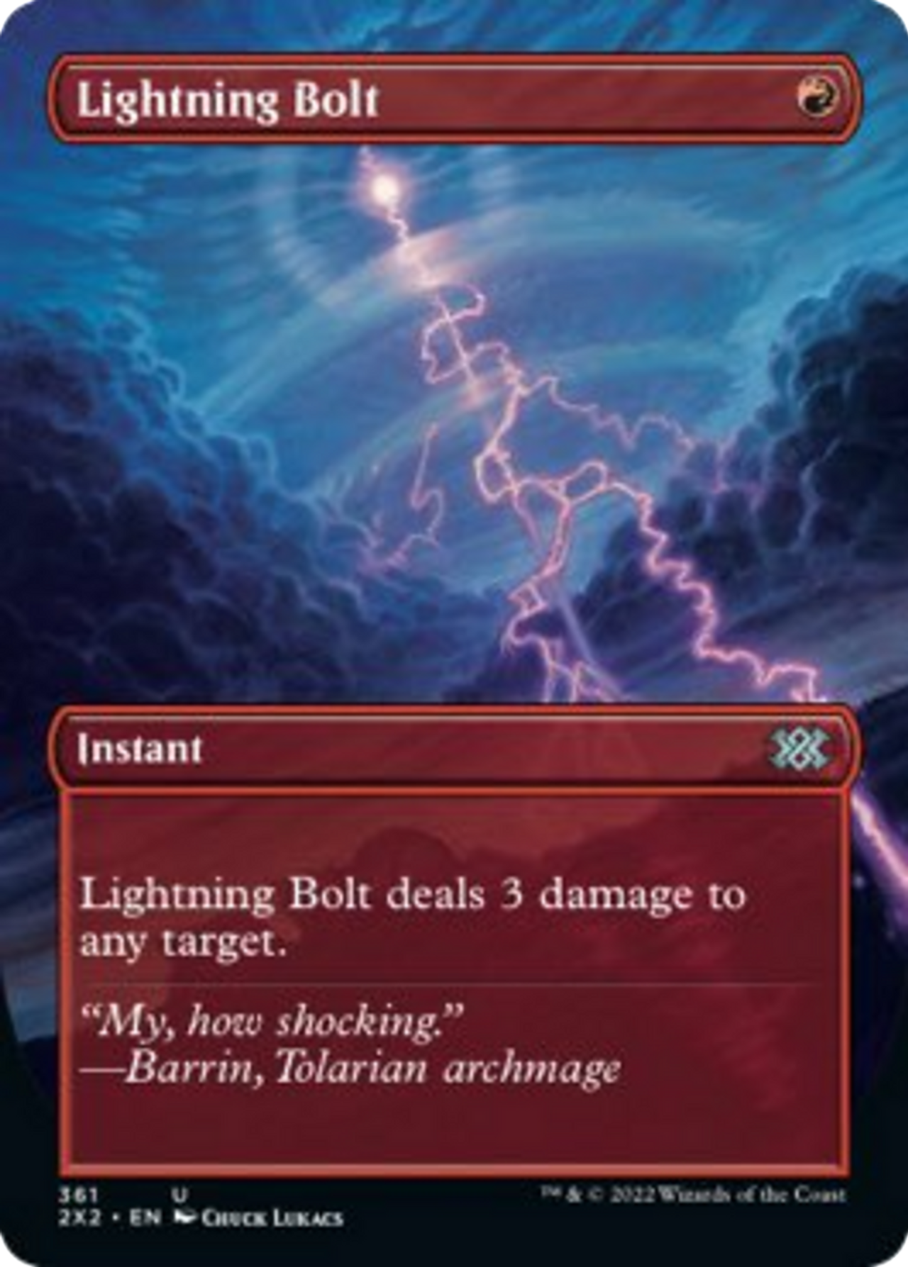 Lightning Bolt (2X2-361) - Double Masters 2022 (Borderless