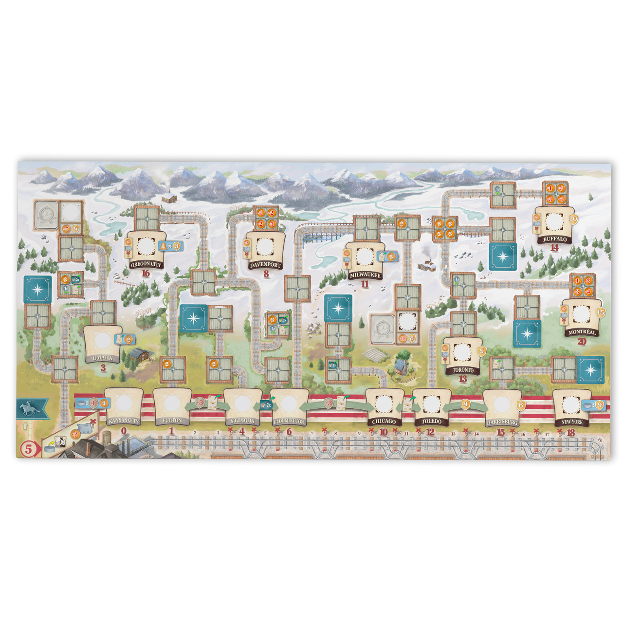 Great Western Trail 2nd Edition Argentina Board Game - Cattle Ranching Adventure in The Pampas! Strategy Game for Kids & Adults, Ages 12+, 1-4 Players, 75-150 Min Playtime Made by Eggertspiele