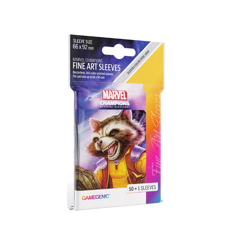 Marvel Champions Fine Art Sleeves: Rocket Raccoon