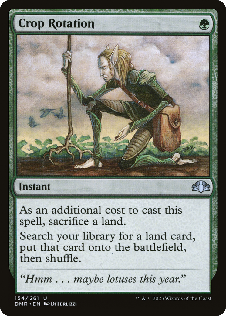 Crop Rotation (DMR-154) - Dominaria Remastered Foil - Game Nerdz