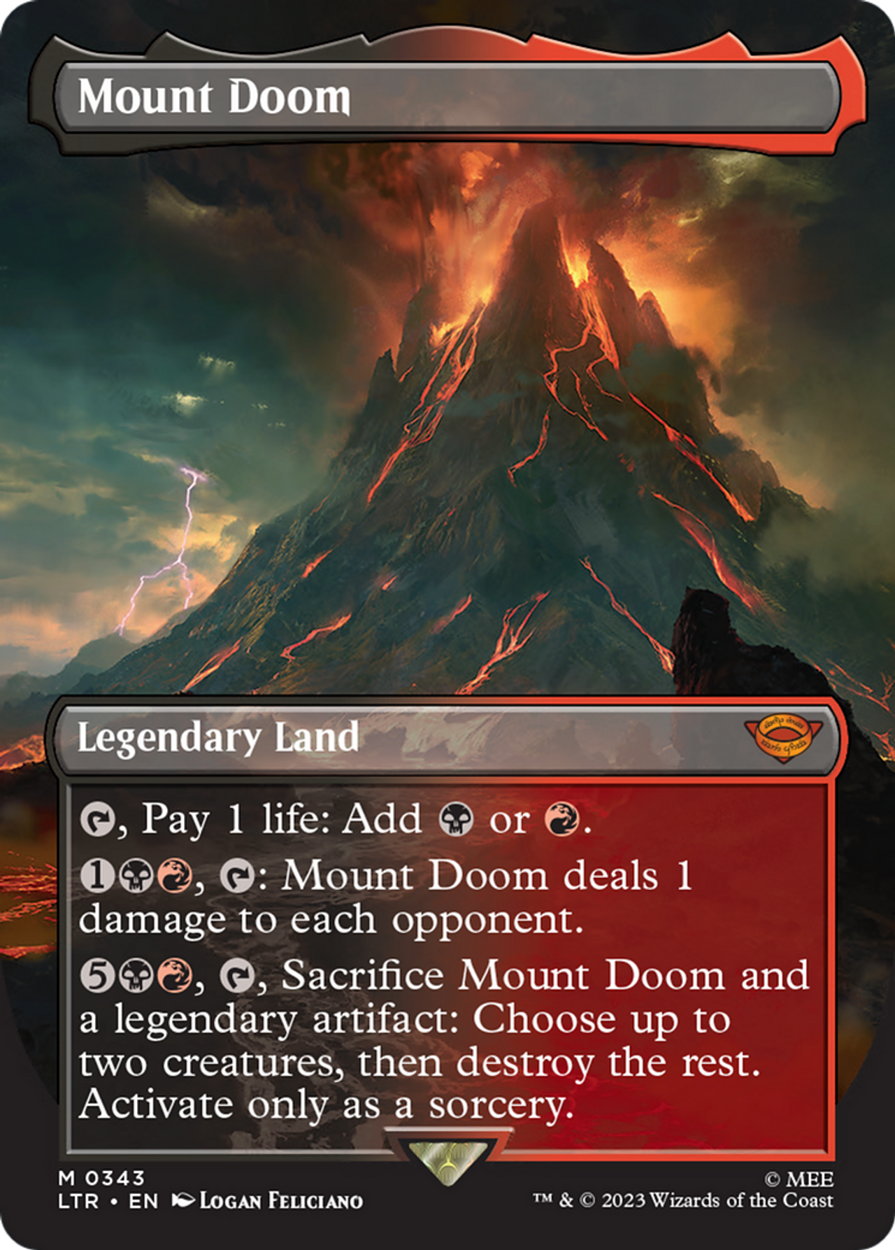 Mount Doom (LTR-343) - The Lord of the Rings: Tales of Middle