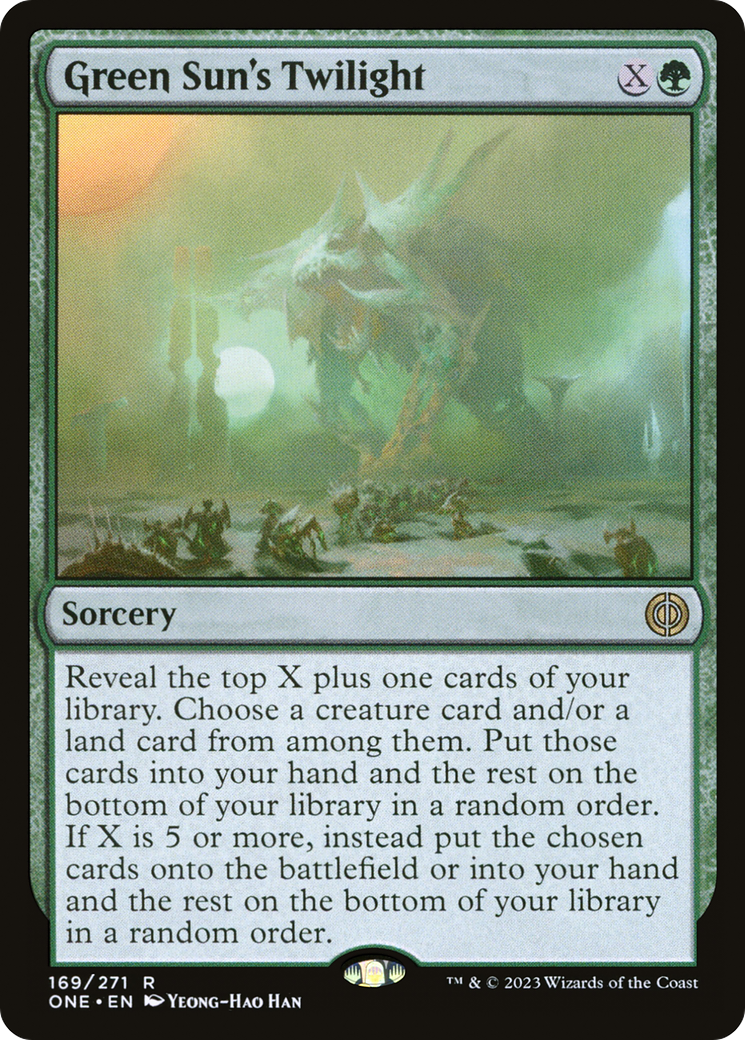Green Sun's Twilight (ONE-169) - Phyrexia: All Will Be One - Game Nerdz