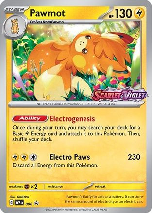 Pawmot (Scarlet & Violet Base Set) Holofoil - Game Nerdz