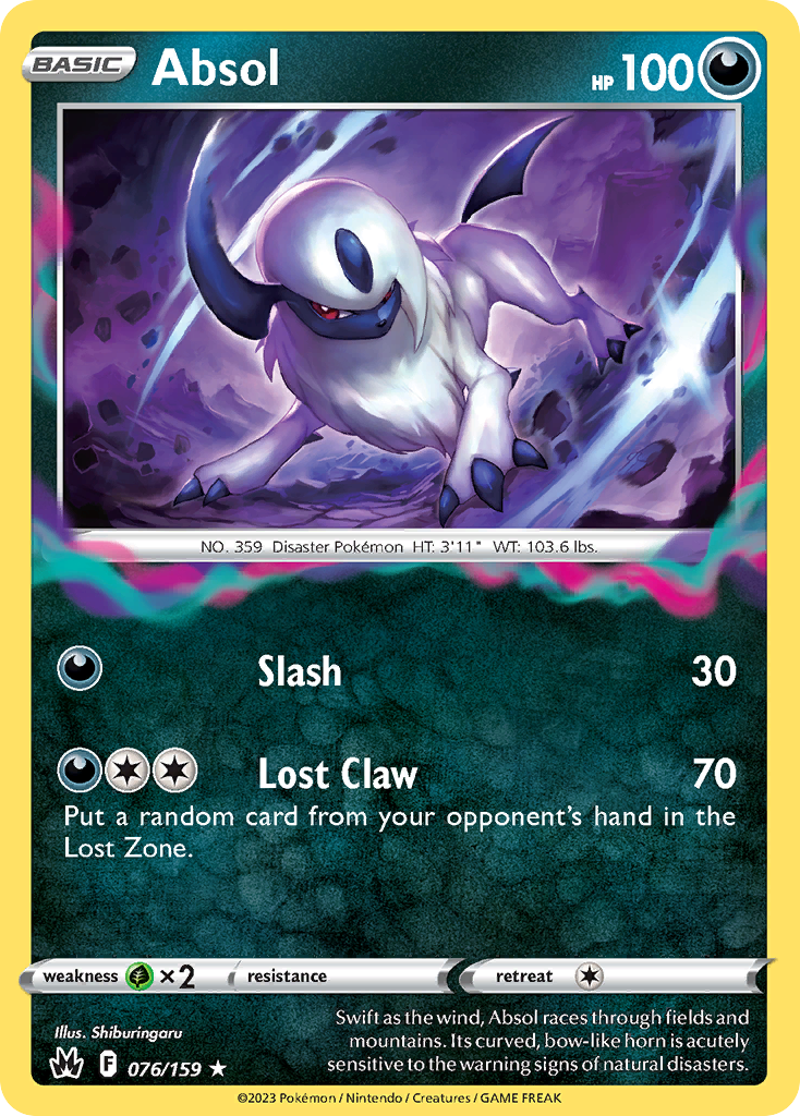 ★大幅お値下げ　オルソパルス Absol 76/159 - Crown Zenith Reverse Holofoil - Game Nerdz