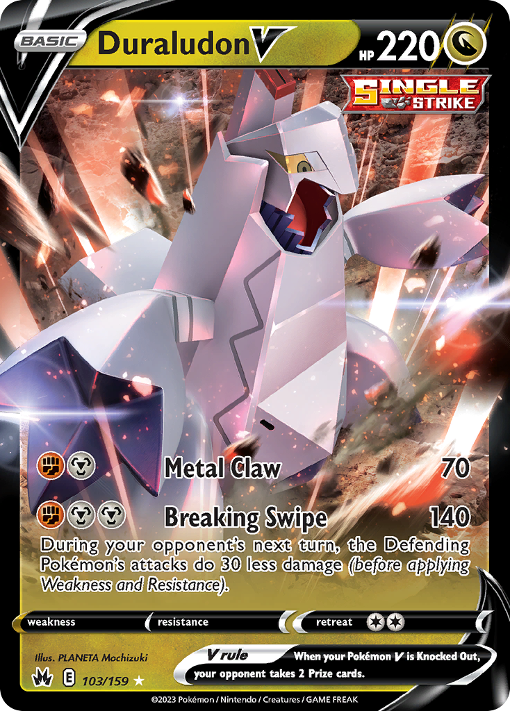Duraludon V 103/159 - Crown Zenith Holofoil - Game Nerdz