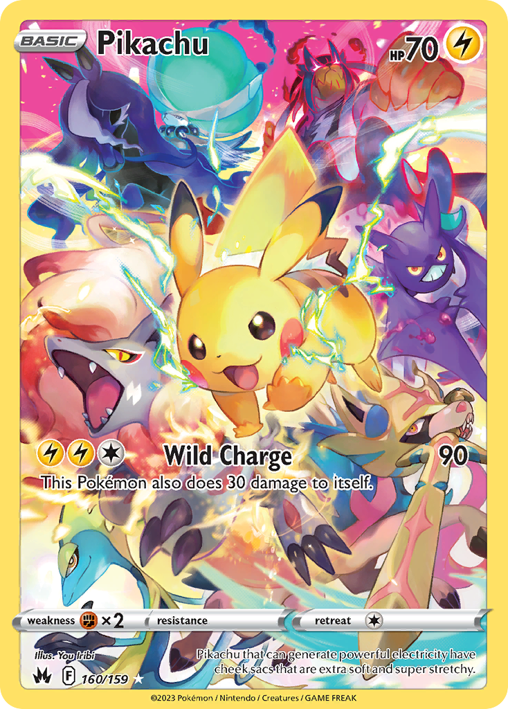 Pikachu 160/159 - Crown Zenith Holofoil - Game Nerdz