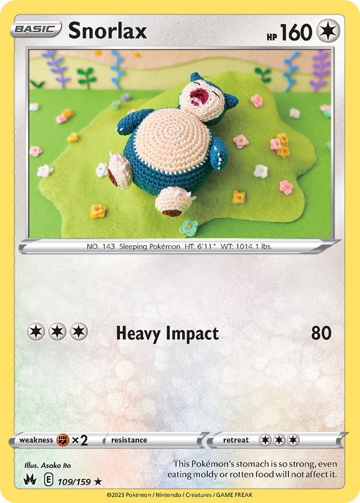 Snorlax 109/159 - Crown Zenith Lightly Played