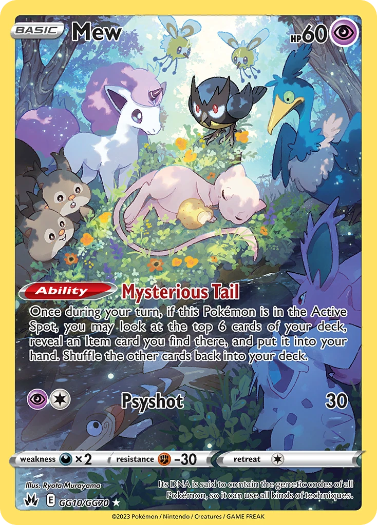 ポケモンカード 英語版 ミュウ GG10/GG70 Crown Zenith Mew GG10/70 - Crown Zenith Galarian Gallery Holofoil - Game Nerdz