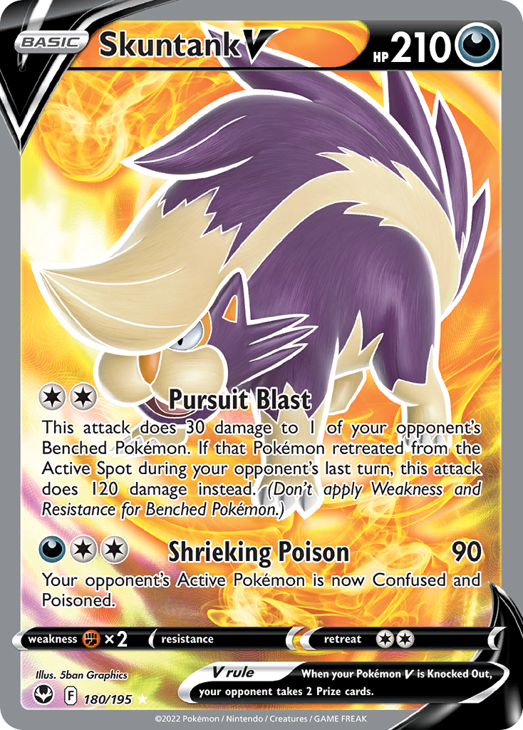 Skuntank V (Full Art) - SWSH12: Silver Tempest [ULTRA RARE] | Ozzie Collectables