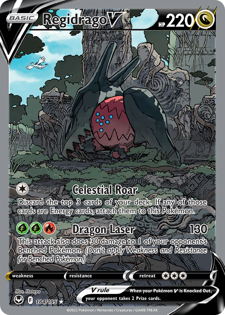 Regidrago V 184/195 - Silver Tempest Holofoil - Game Nerdz Regidrago V 184/195 - Silver Tempest Holofoil - Game Nerdz