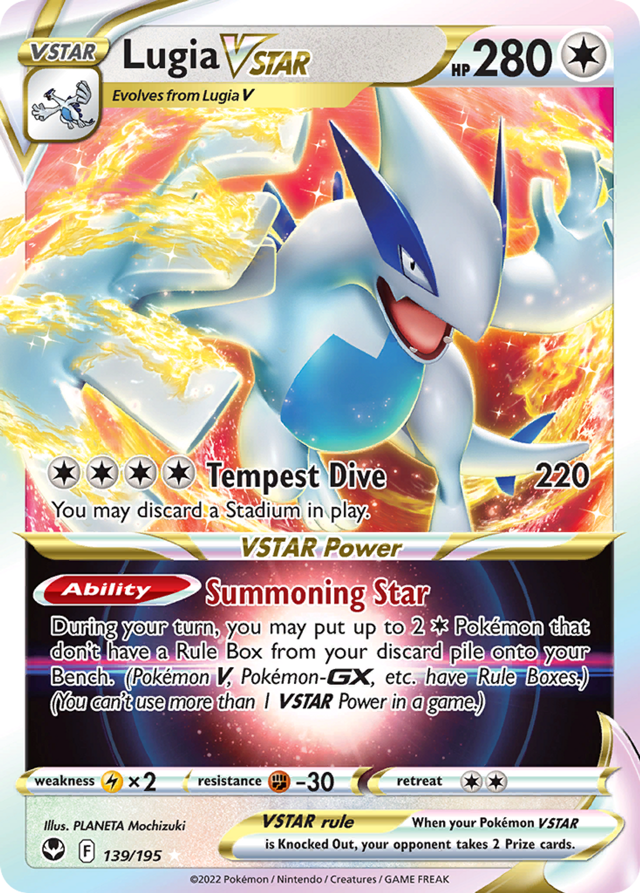 ルギア VSTAR UR PSA10 / LUGIA VSTAR Lugia VSTAR 139/195 - Silver Tempest Holofoil - Game Nerdz