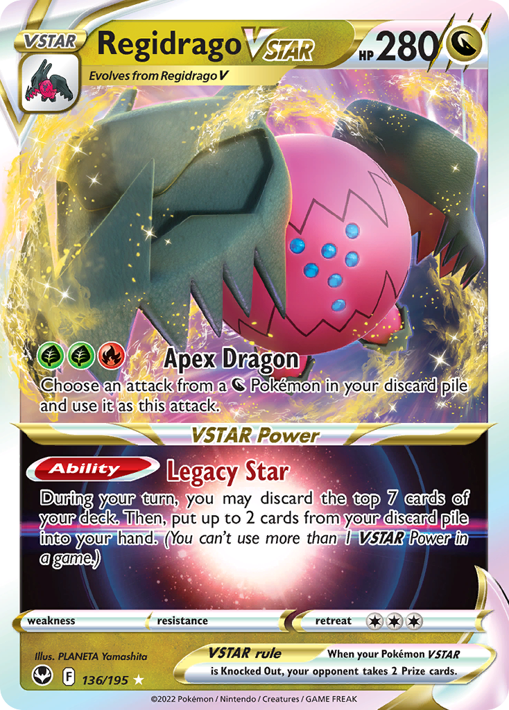 regidrago vstar pokemon card price Regidrago Vstar Ultra Rare Silver Tempest 136/195, NM Pokemon Card