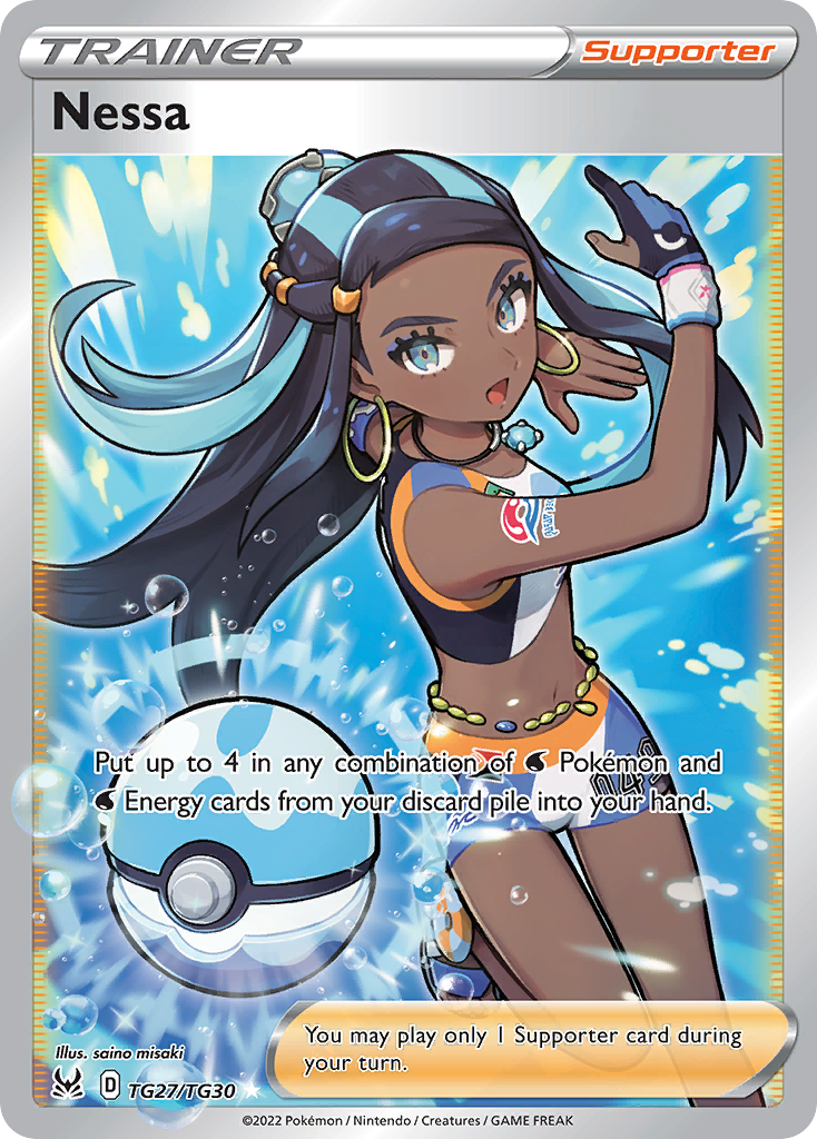 Nessa TG27/30 - Lost Origin Trainer Gallery Holofoil - Game Nerdz