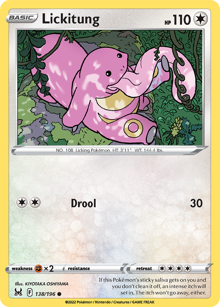 Lickitung 138/196 - Lost Origin Reverse Holofoil - Game Nerdz