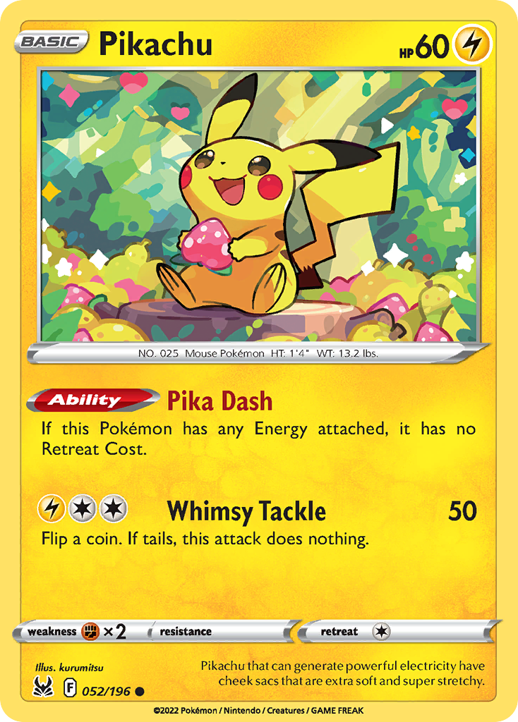 Pikachu 52/196 - Lost Origin - Game Nerdz