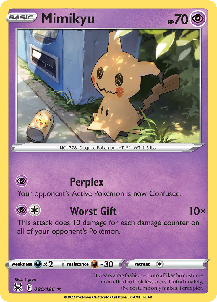 mimiko♪ページ Mimikyu 80/196 - Lost Origin - Game Nerdz