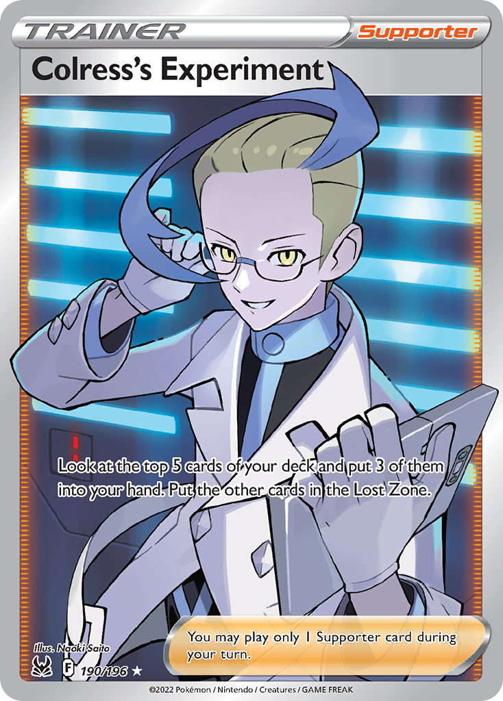 Colress's Experiment 190/196 - Lost Origin Holofoil - Game Nerdz