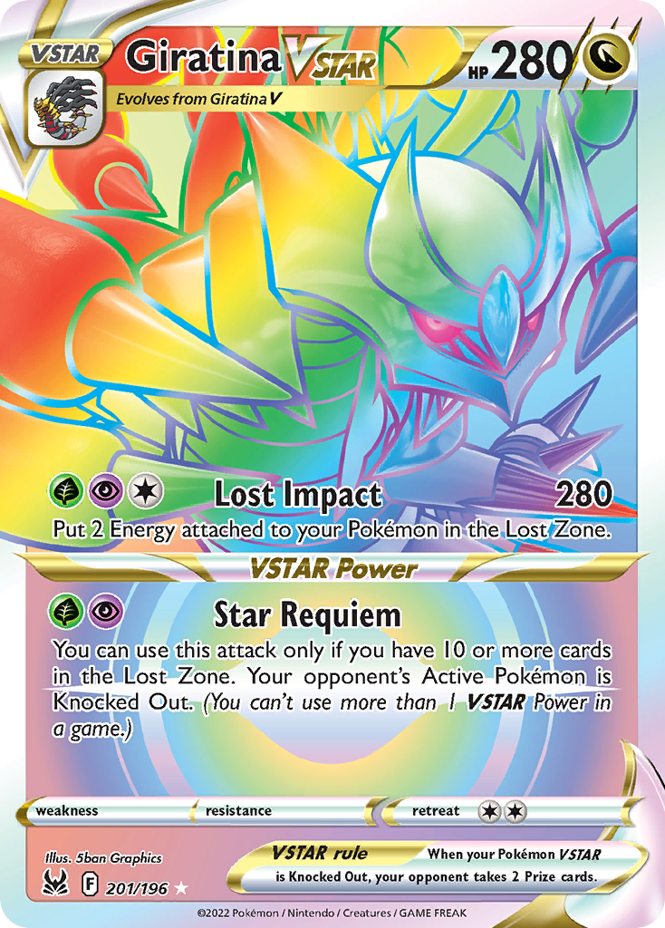 Giratina VSTAR 201/196 - Lost Origin Holofoil - Game Nerdz Giratina VSTAR 201/196 - Lost Origin Holofoil - Game Nerdz