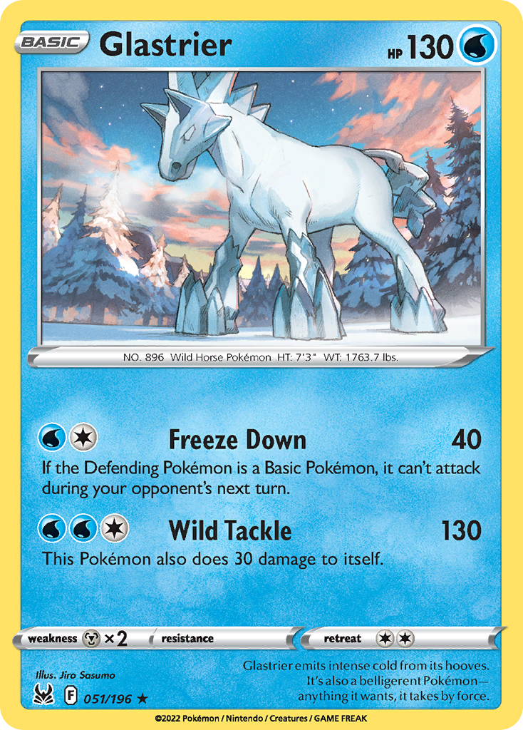 Glastrier 51/196 - Lost Origin Reverse Holofoil - Game Nerdz
