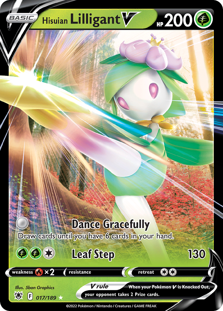 hisuian pokemon cards Arcanine (JP) 75/71 Pokmon Card Stage 1 Hisuian Lilligant V 17/189 -