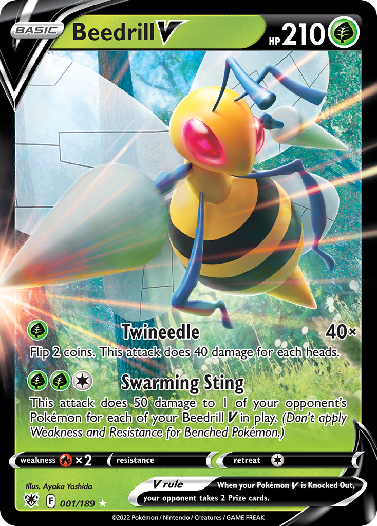 pokemon cards beedrill Beedrill V 1/189