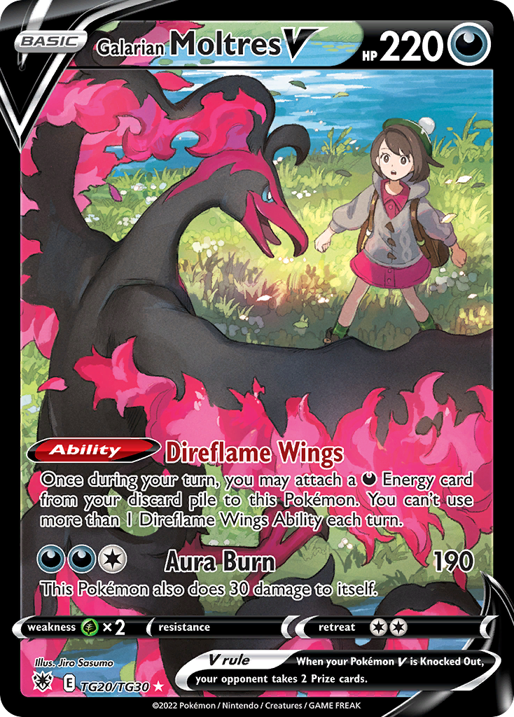 Galarian Moltres V TG20/30 - Astral Radiance Trainer Gallery Holofoil -  Game Nerdz