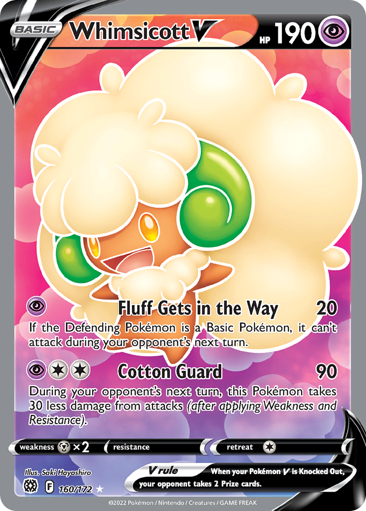 Whimsicott V (Full Art) - SWSH09: Brilliant Stars [ULTRA RARE] | Ozzie Collectables