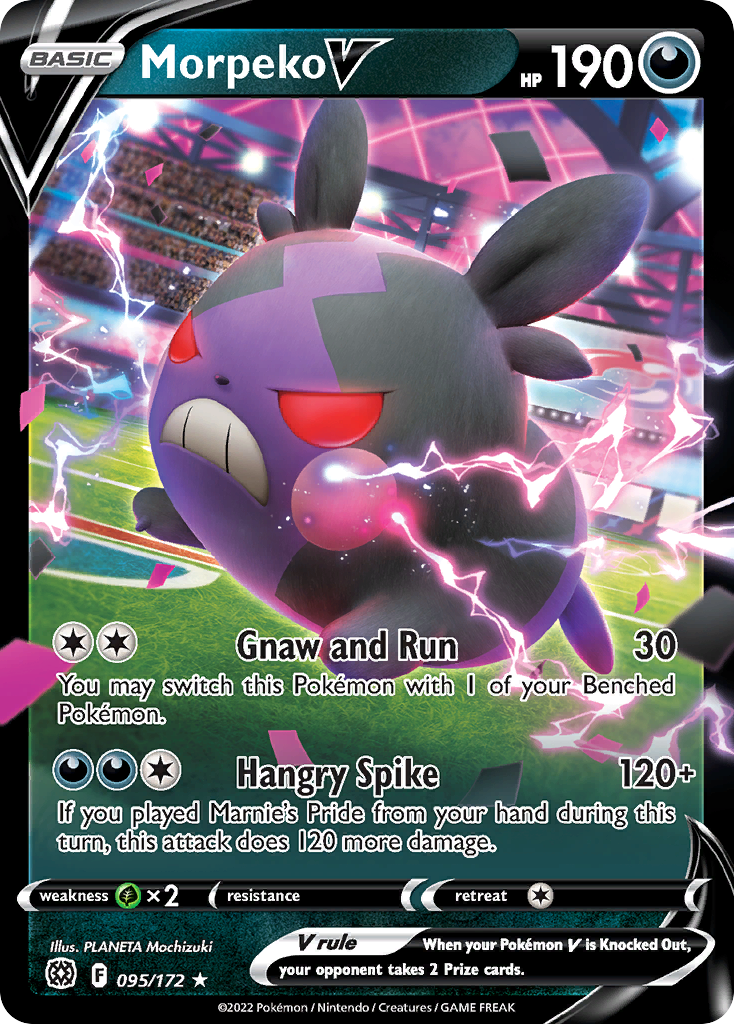Morpeko V 95/172 - Brilliant Stars Holofoil - Game Nerdz