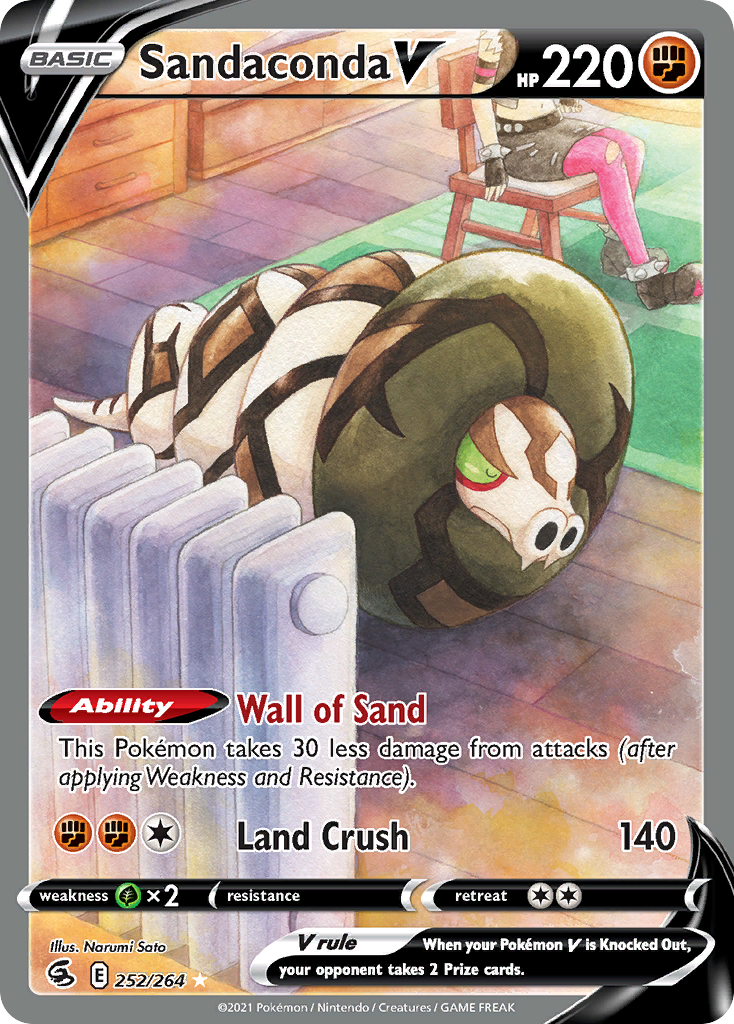 Sandaconda V 252/264 - Fusion Strike Holofoil - Game Nerdz