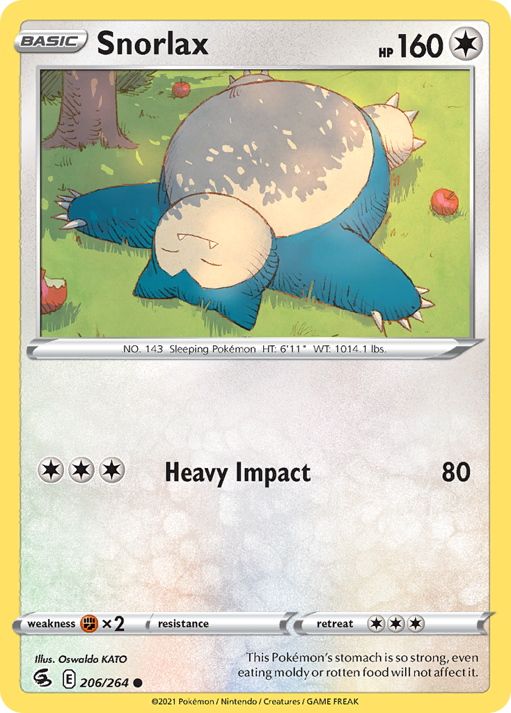 Snorlax 206/264 - Fusion Strike - Game Nerdz